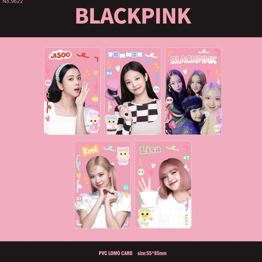 Set 5 Photocards Premium PVC “Blackpink”