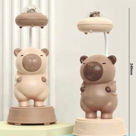 Lámpara + Sacapuntas “Capybara”. 24cms, carga USB