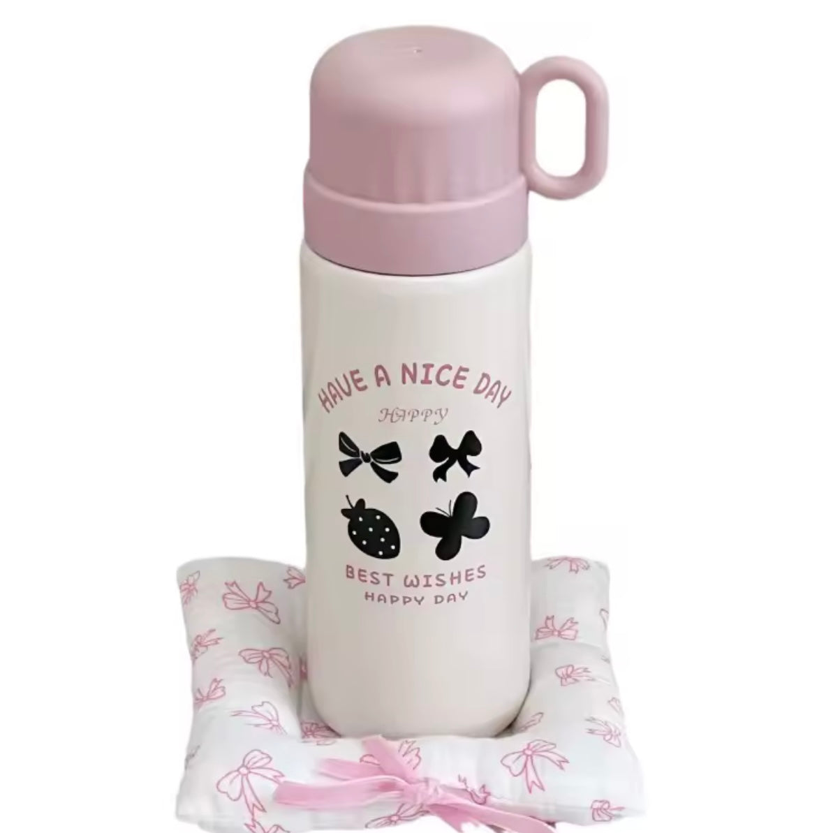 Termo con Boquilla y Bombilla “ Aesthetic”. 500ml