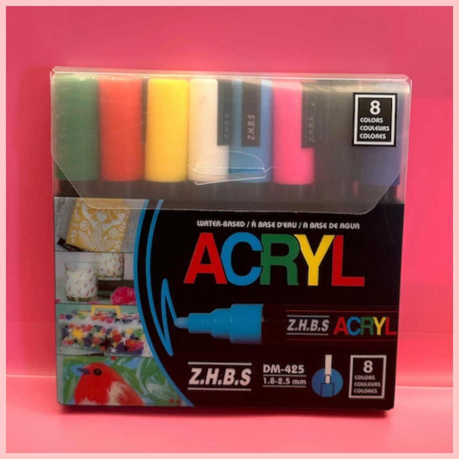 Set 8 Marcadores Acrílicos estilo Posca.