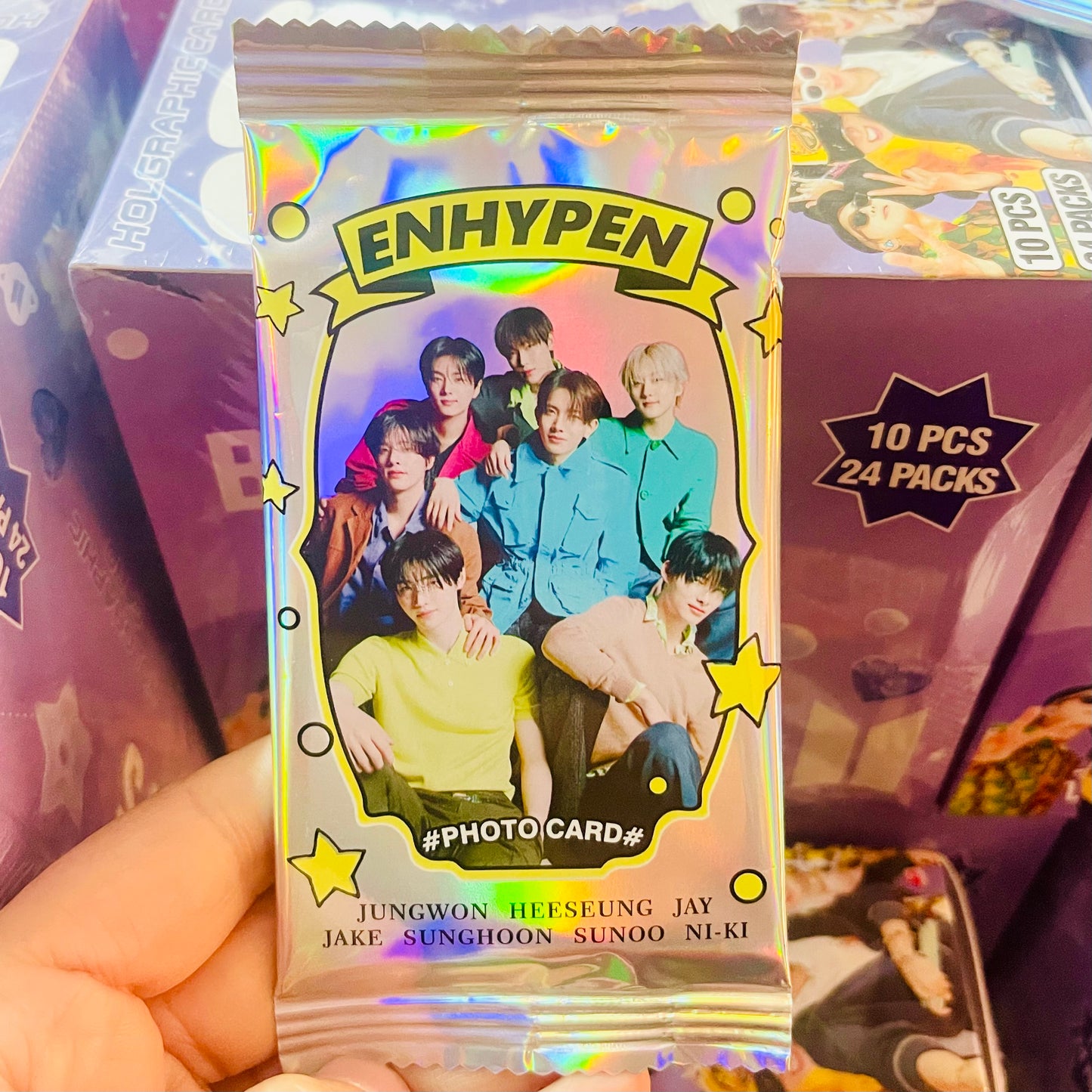 Set 10 Photocards Holograficas Sorpresa “Enhypen”
