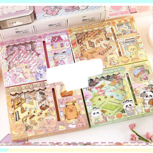 Set de Stickers para maqueta de Casita.