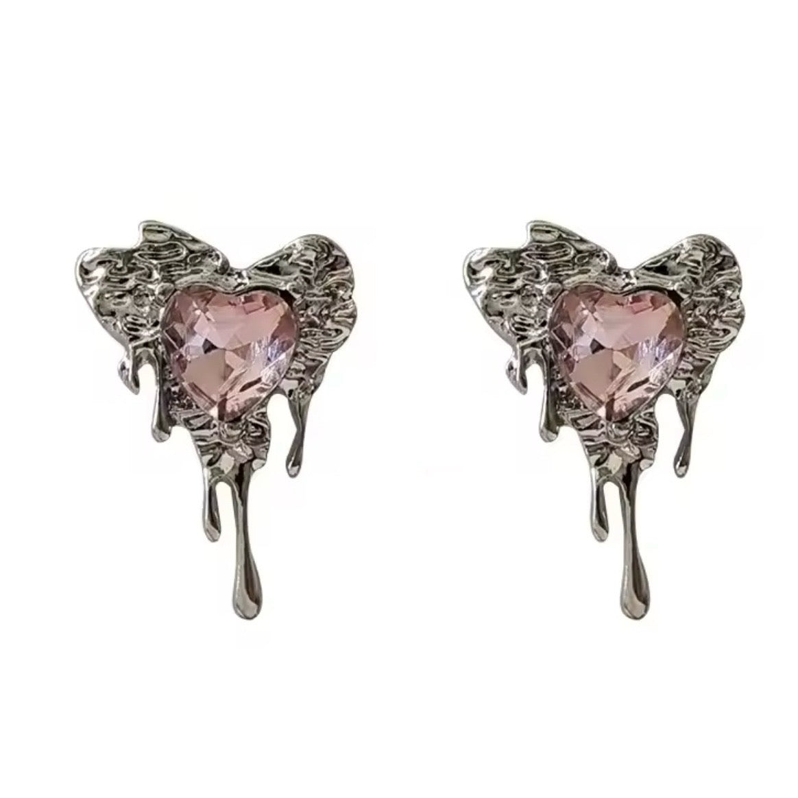 Aros “Corazón Metal”