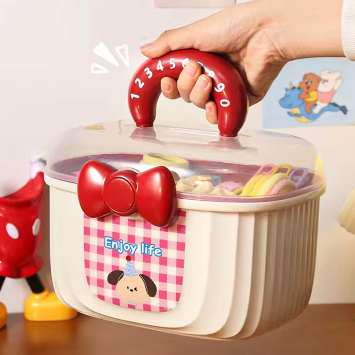Organizador Doble Nivel. 24x20x16cms.