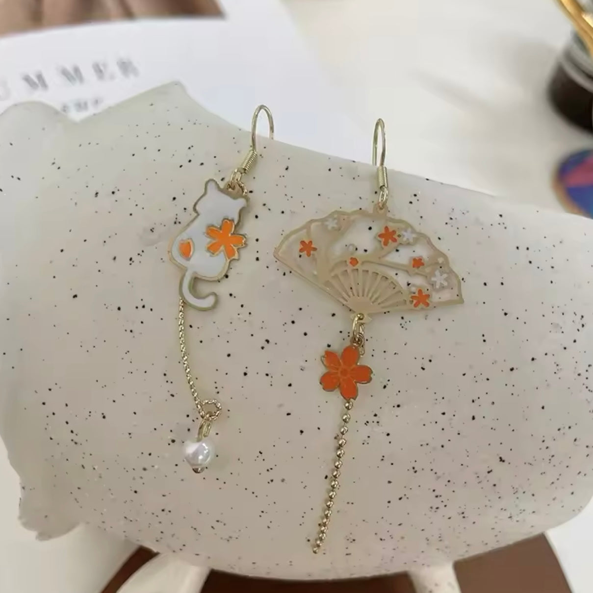 Aros “gato Abanico”