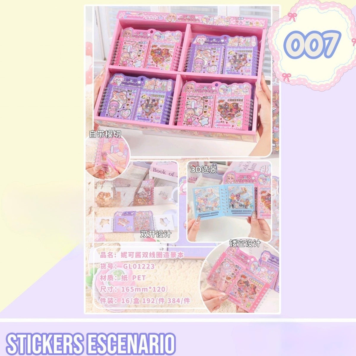Mini Libreta “Stickers Escenarios”