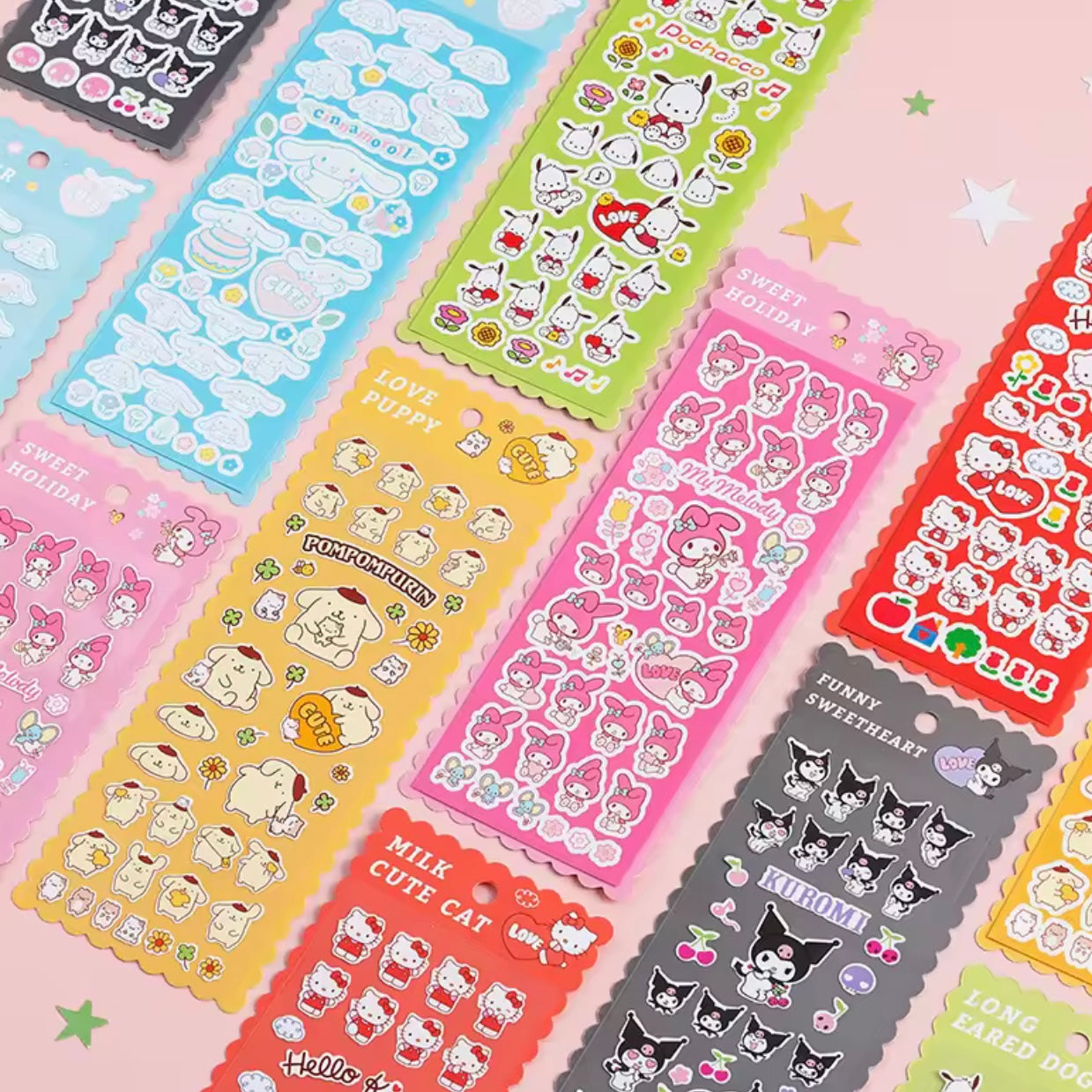 Lámina de Stickers “Sanrio”.