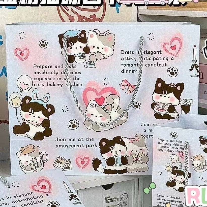 Bolsa de regalo Rectangular “Gato Celeste”