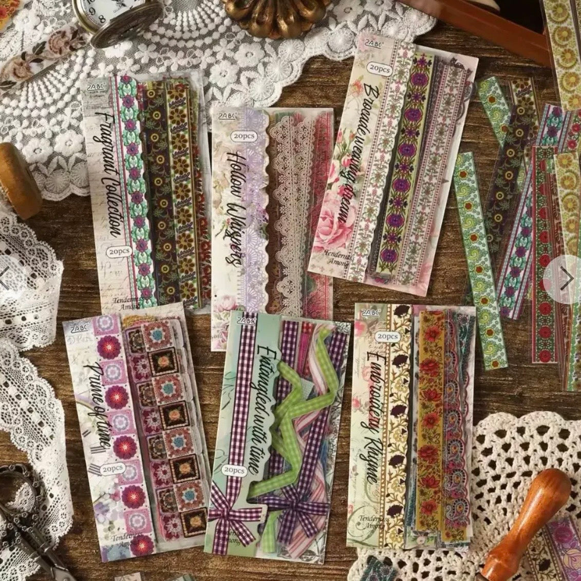 Set 20 Stickers “Cintas Vintage”