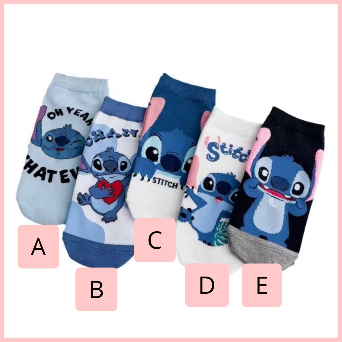 Calcetín “Stitch”. Talla Standard 35-41