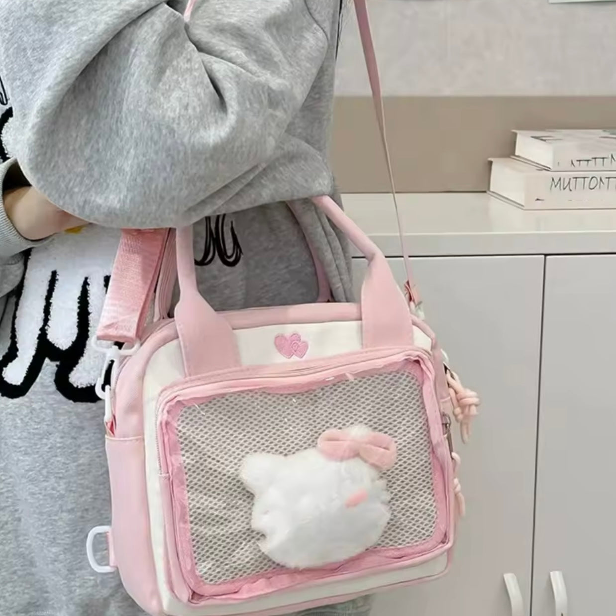 Bolso-Mochila “Corazones”.