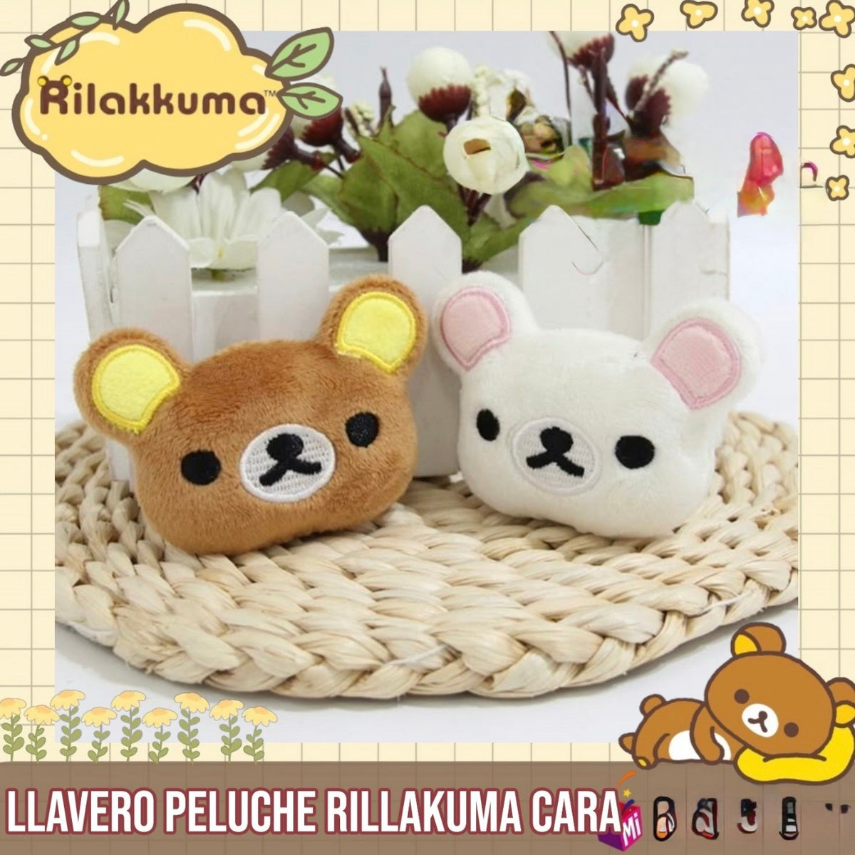 Llavero “Cara Rilakkuma”