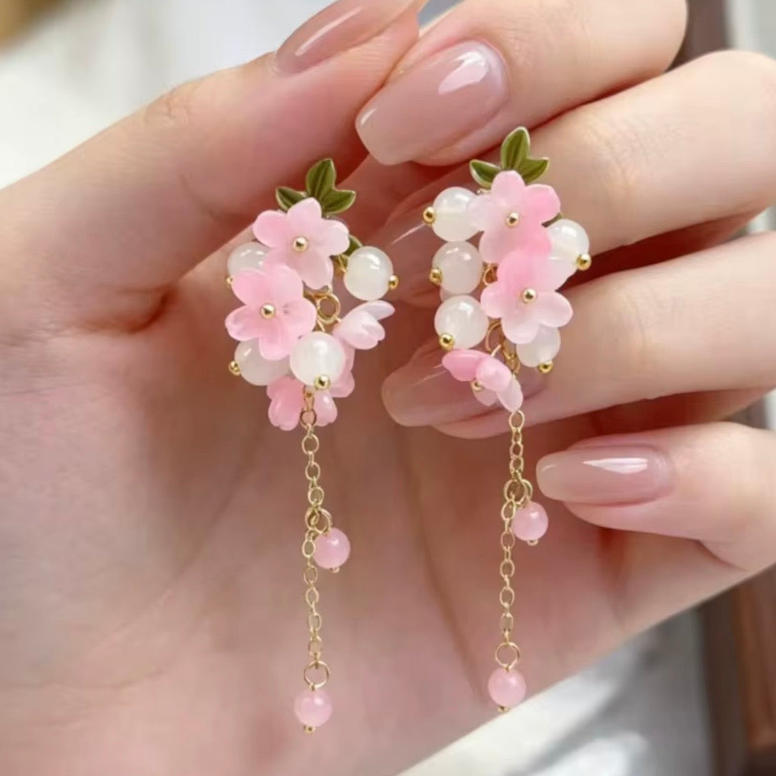 Aros “Cerezo Perlitas”
