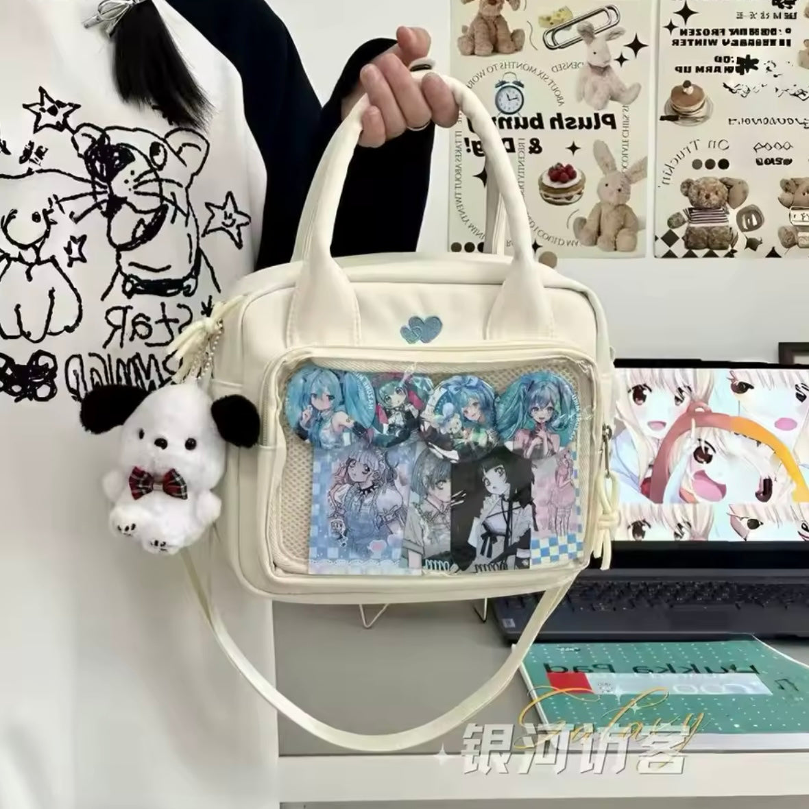 Bolso-Mochila “Corazones”.