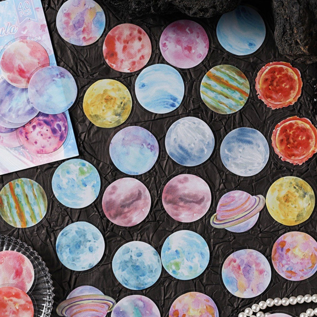 Set 40 Stickers “Planetas”