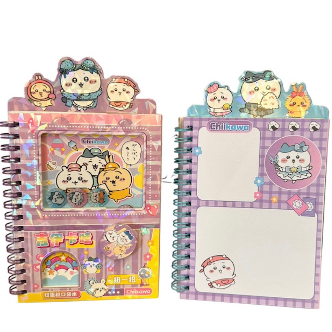 Libreta + Stickers “Chiikawa”. 19x11cms