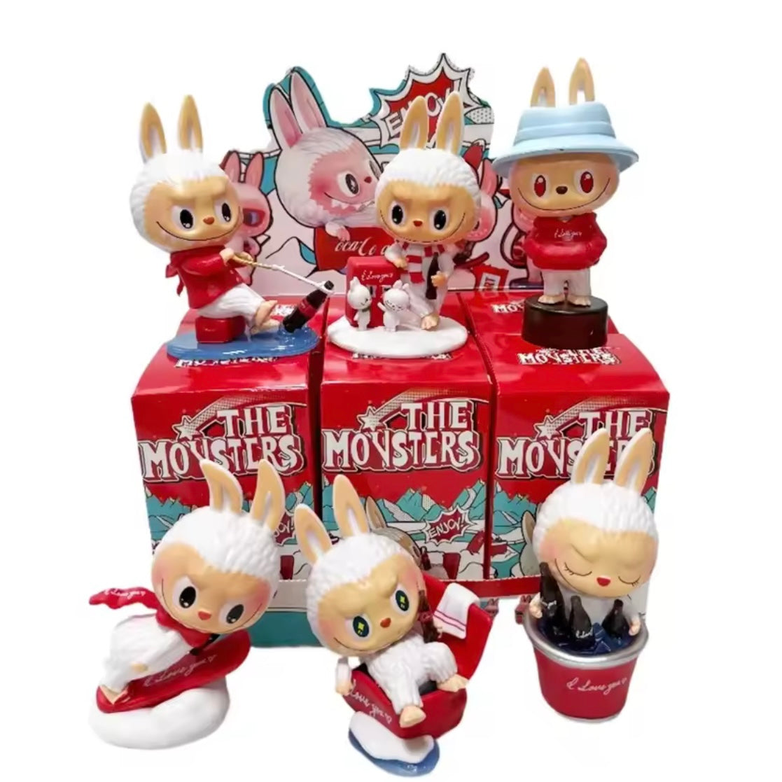 Blind Box Sorpresa “Labubu CocaCola”. 10cms aprox