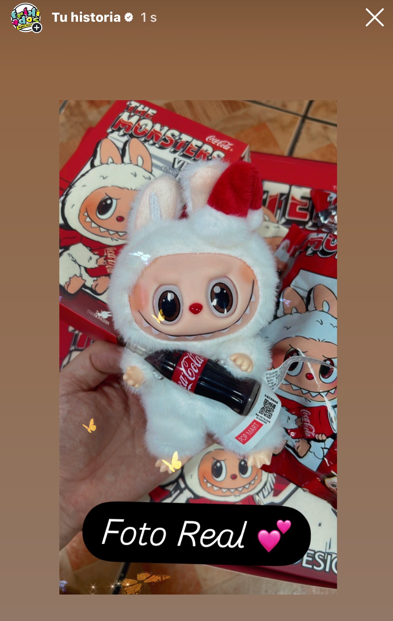 Llavero Sorpresa “Labubu CocaCola” . 16Cms
