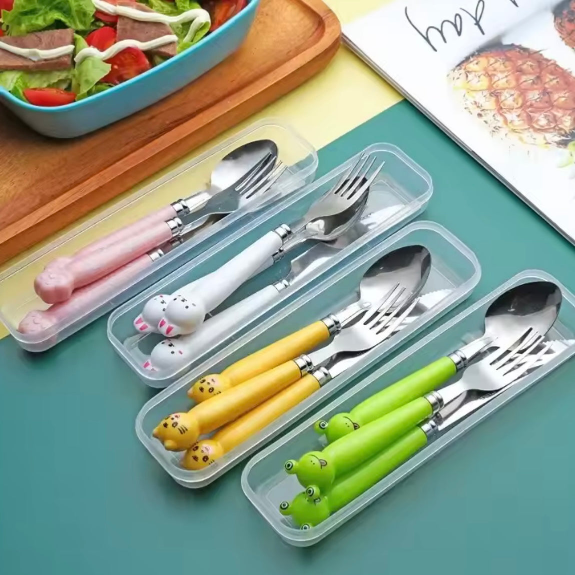 Set Cubiertos (Cuchara + Cuchillo + Tenedor)
