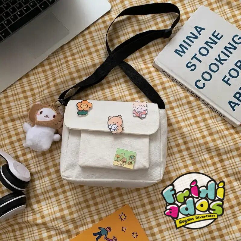 Mini Cartera + 4 Pins. 20x17Cms