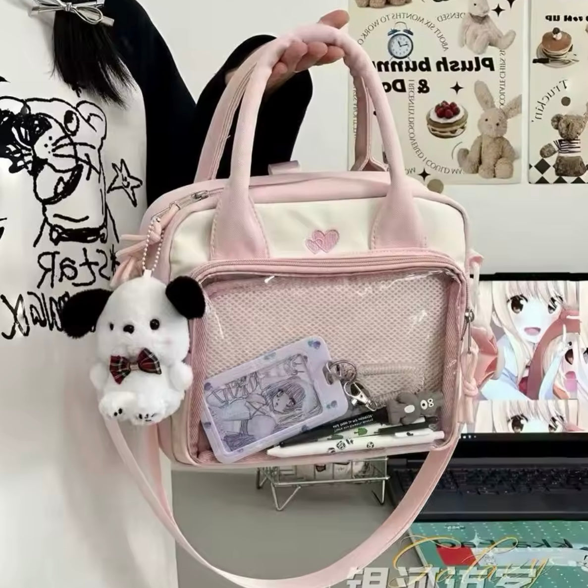 Bolso-Mochila “Corazones”.