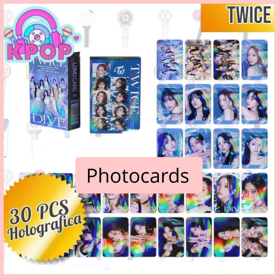 Set 30 Photocards Dobles “Twice”