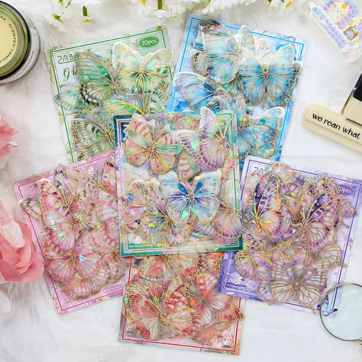 Set 20 Stickers “Mariposas”