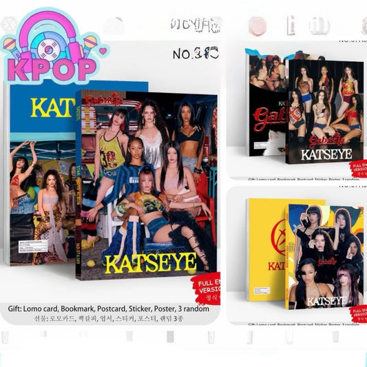 Photobook “Katseye” + 4 PhotoCards + Lámina de Stickers. 40 Páginas 29x21Cms
