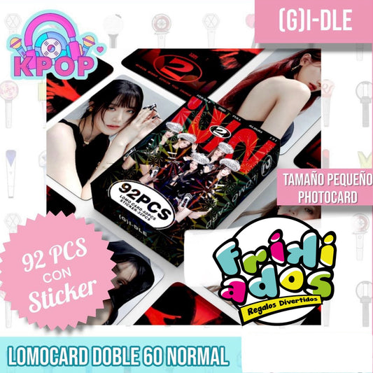 Set 92 PCS “GIDLE”. 60 Photocards + 32 Mini Stickers.