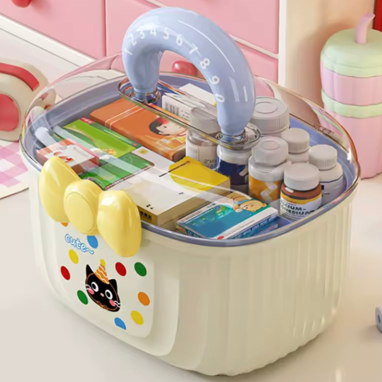 Organizador Doble Nivel. 24x20x16cms.