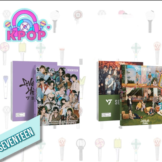 Photobook “SEVENTEEN” + 4 PhotoCards + Lámina de Stickers. 40 Páginas 29x21Cms