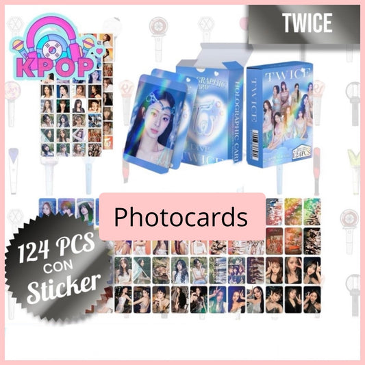 Set 124 PCS “Twice”. 64 Photocards + 60 Mini Stickers.