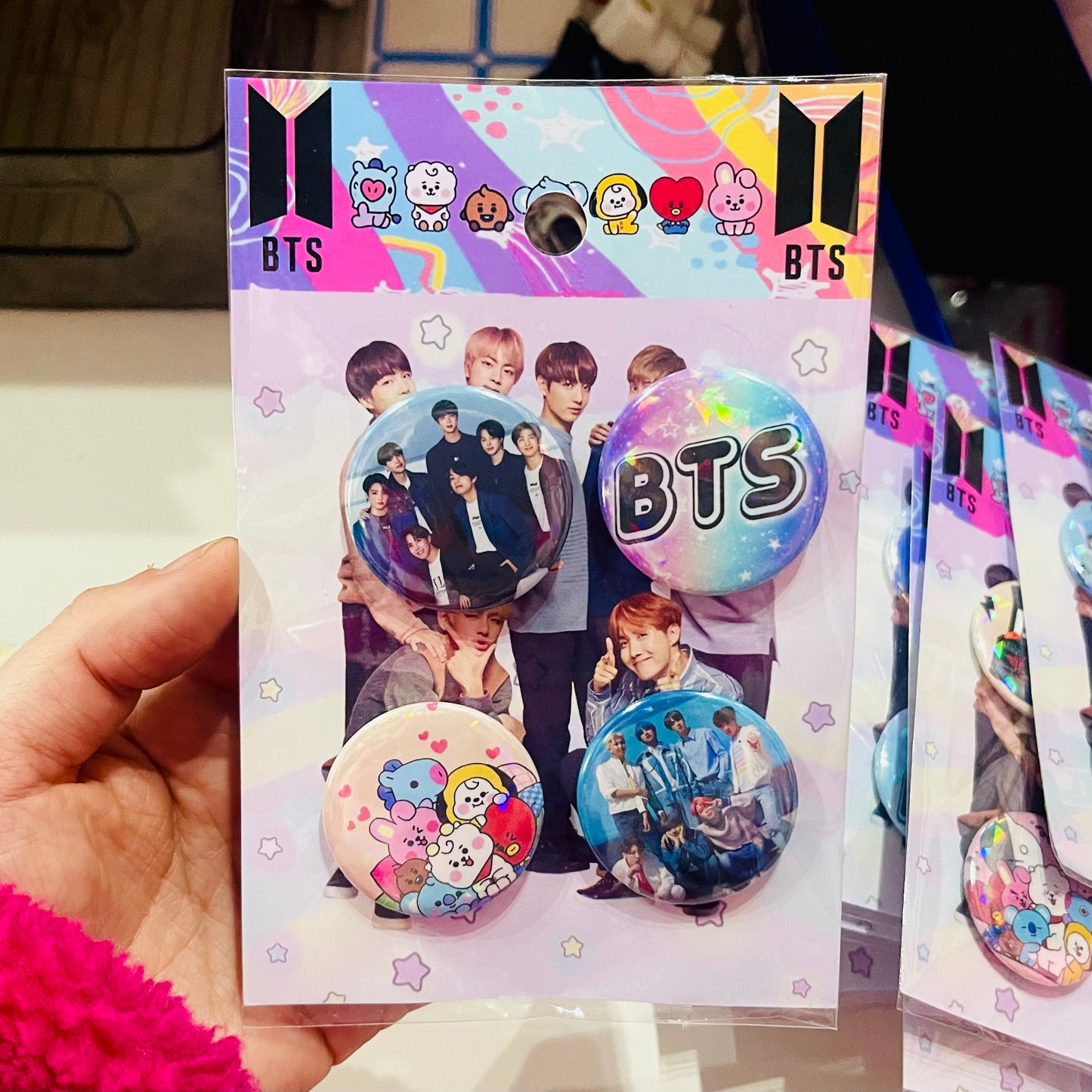 Set 4 Chapitas “ BTS”