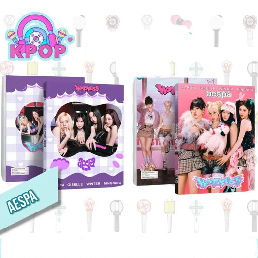 Photobook “AESPA” + 4 PhotoCards + Lámina de Stickers. 40 Páginas 29x21Cms