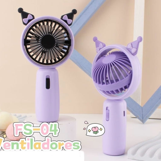 Ventilador “Kuromi”. Cargador USB