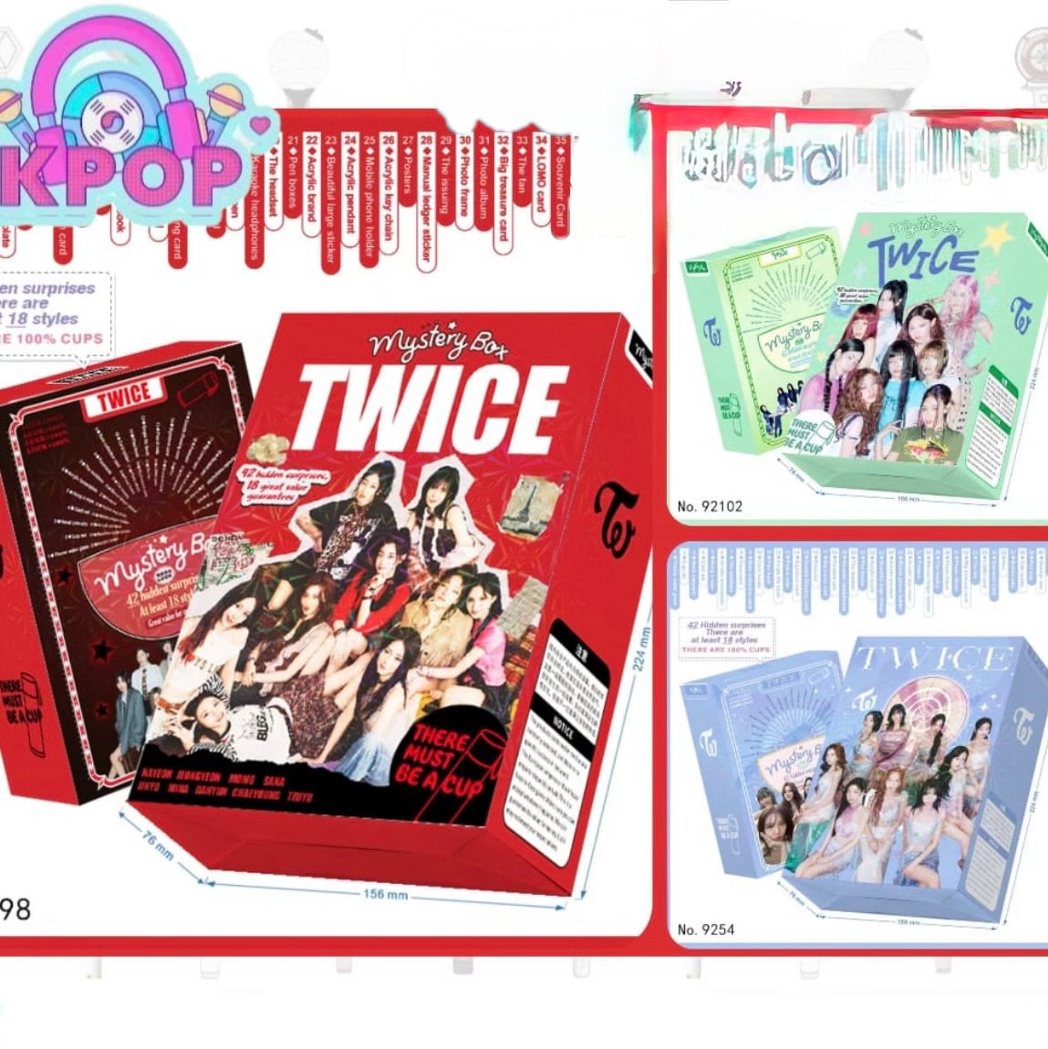 Caja Sorpresa “Twice”. Incluye Botella