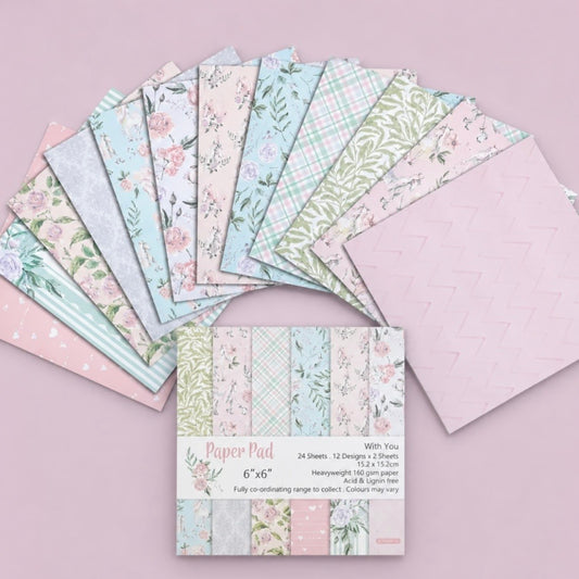 Set Papel Decorativo. 24U 15x15cms