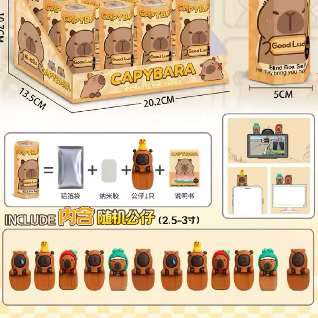 Figura Sorpresa “Sonny Angel Capybara”. Accesorio para Celular o Computador.