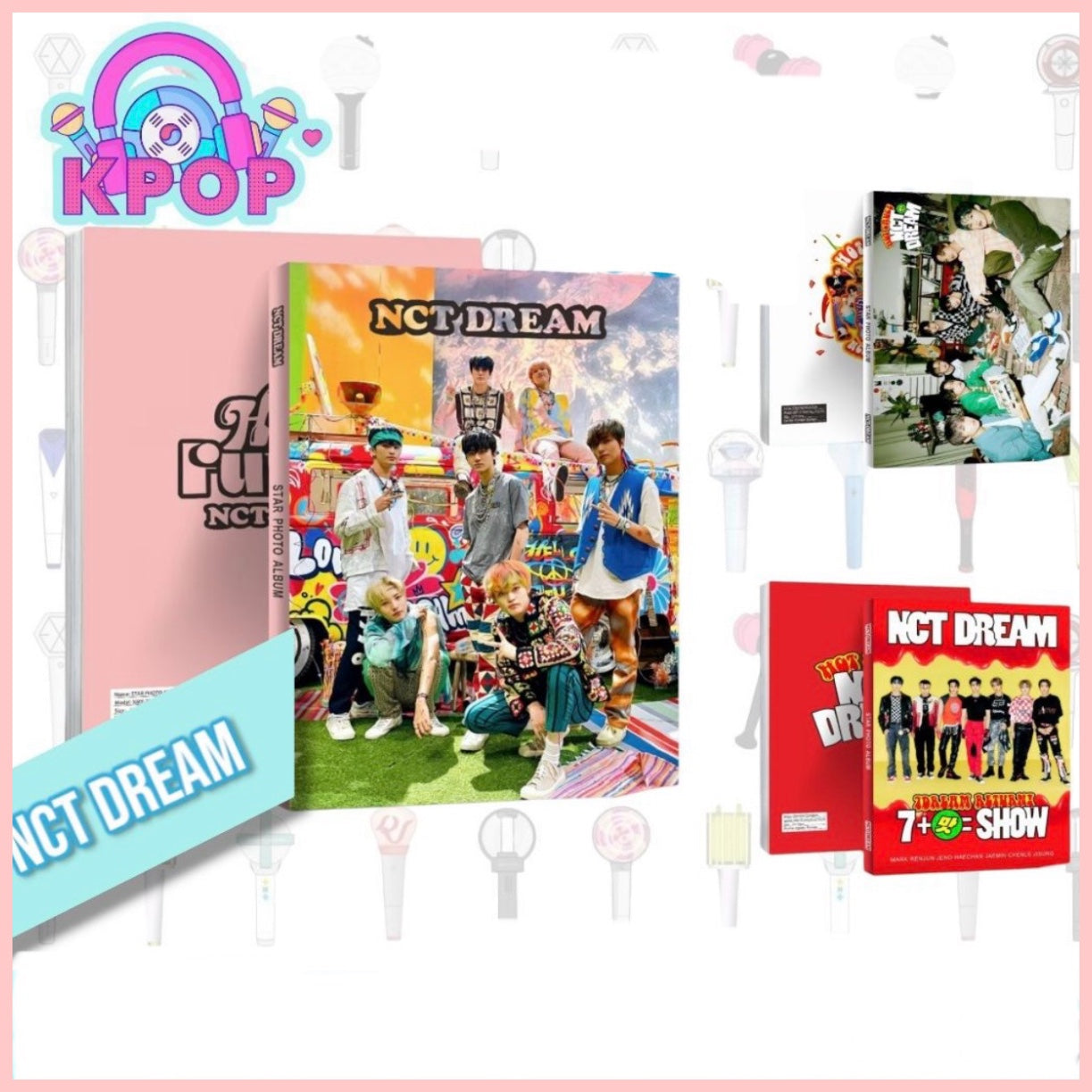 Photobook “NCT Dream” + 4 PhotoCards + Lámina de Stickers. 40 Páginas 29x21Cms