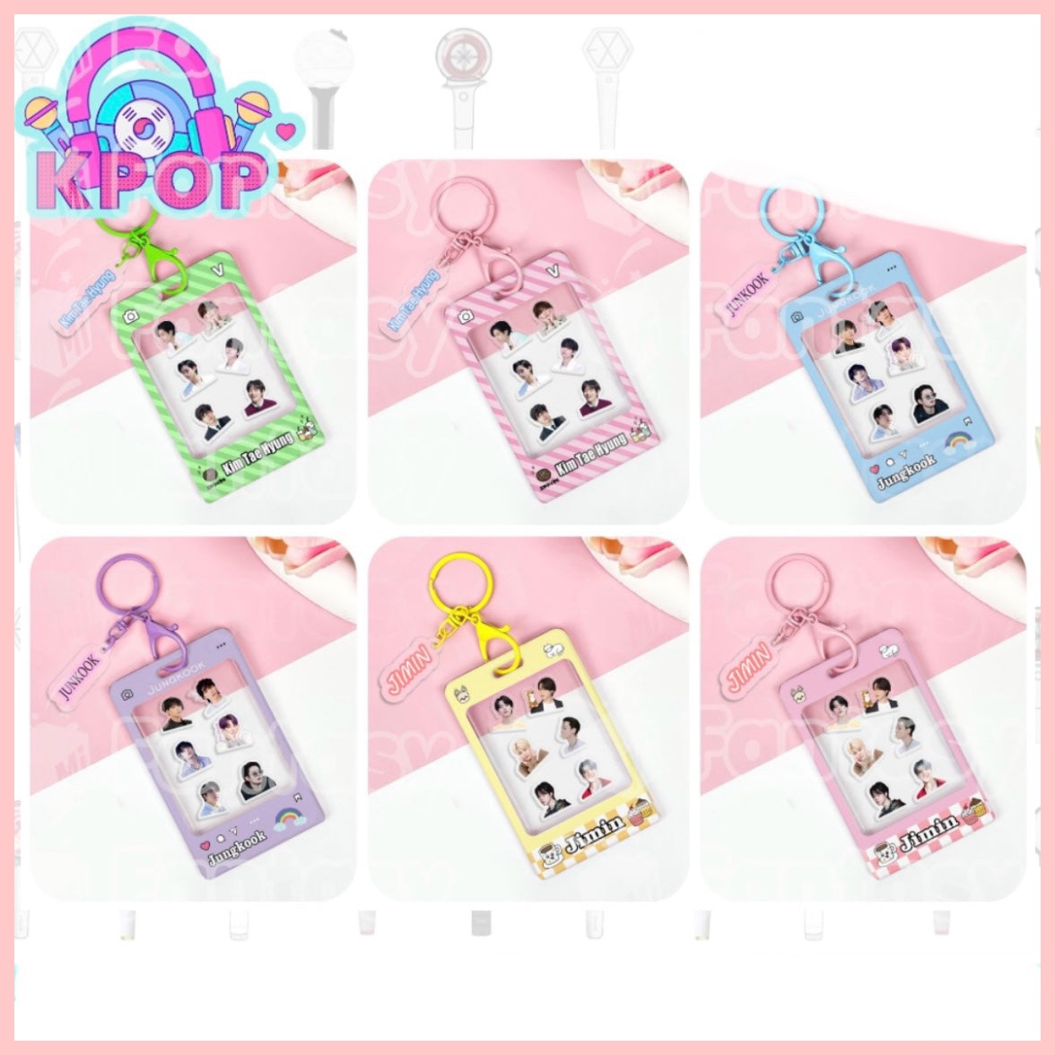 Holder Porta Photocards o Porta Credencial “BTS”.