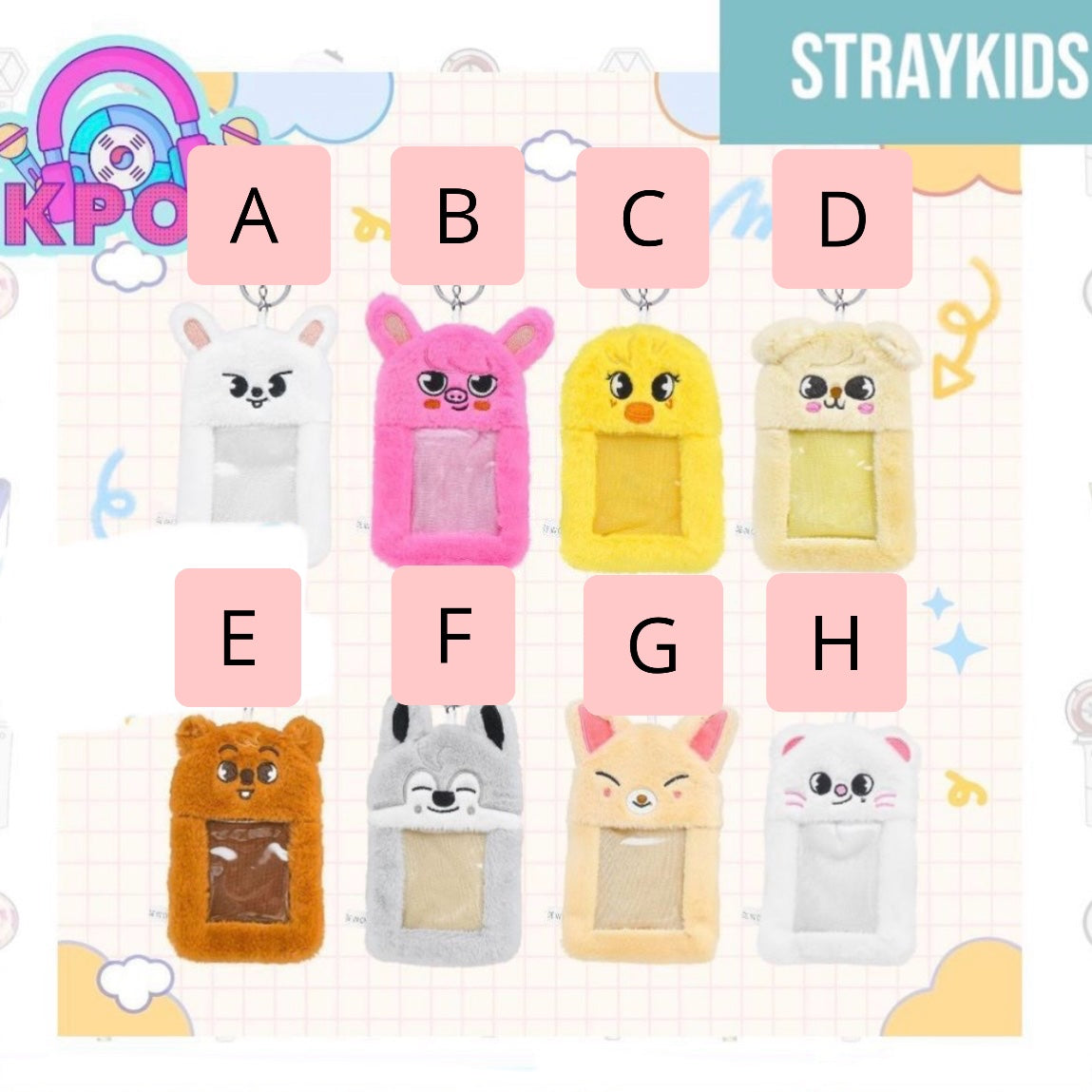 Holder Porta Photocards o Porta Credencial “Straykids SKZOO”.