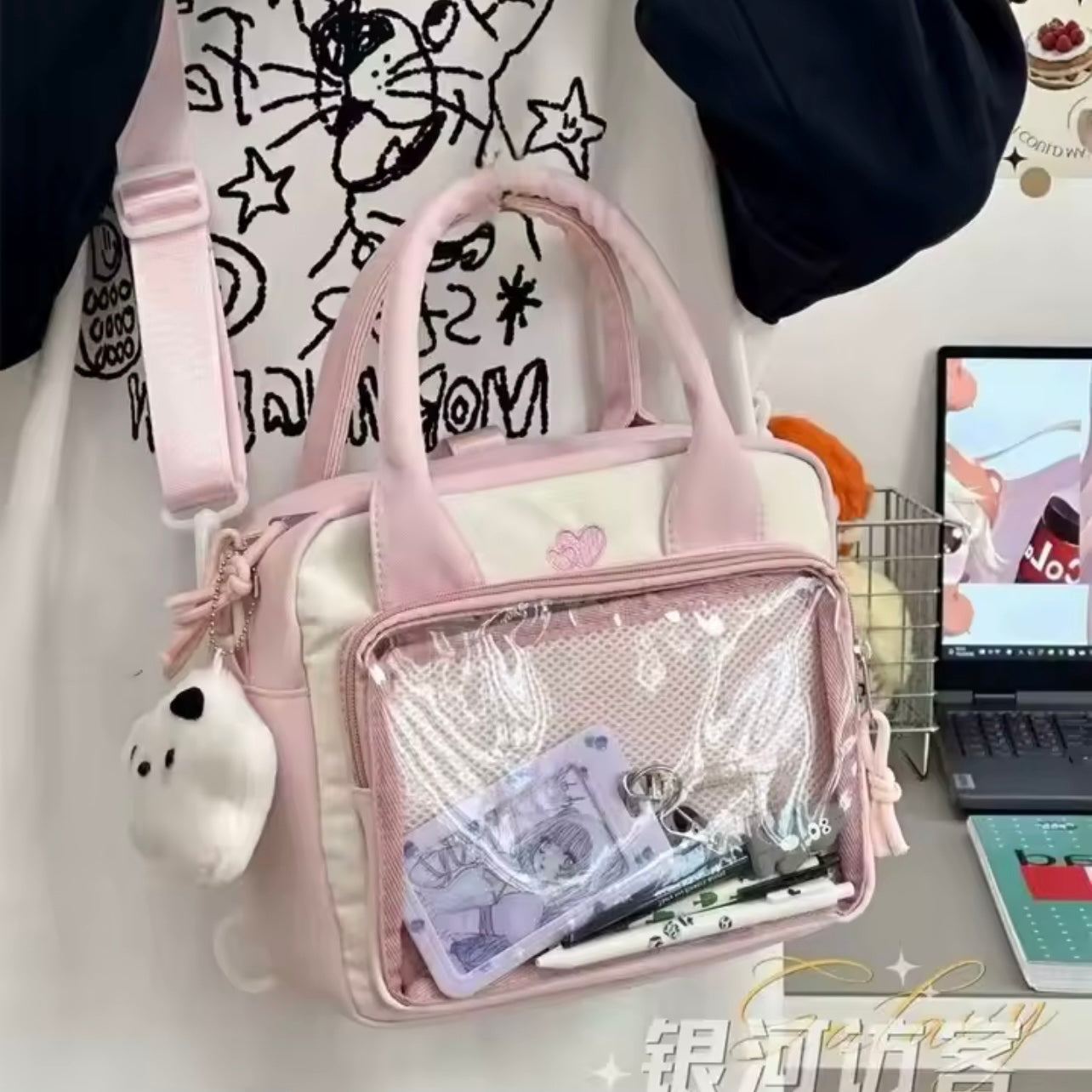 Bolso-Mochila “Corazones”.