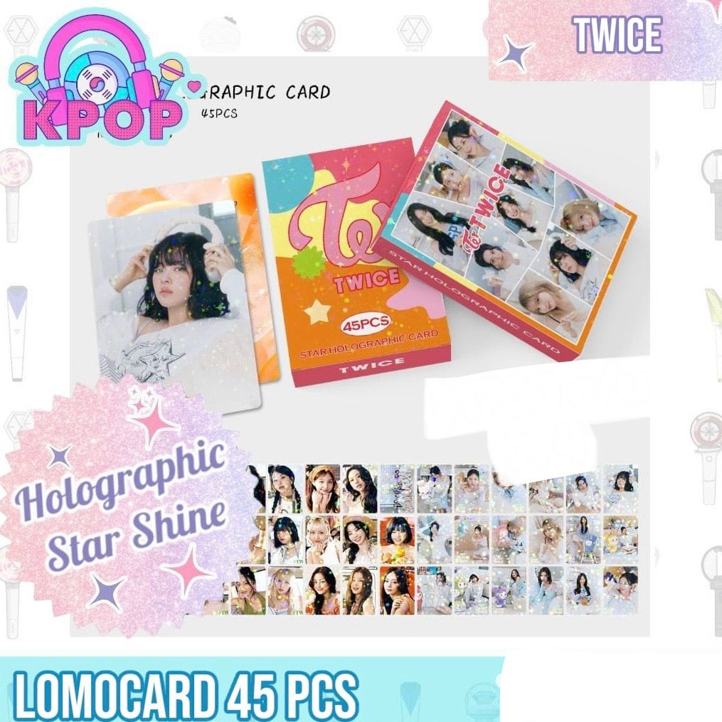 Set 45 Photocards Holographic Shine “Twice”.