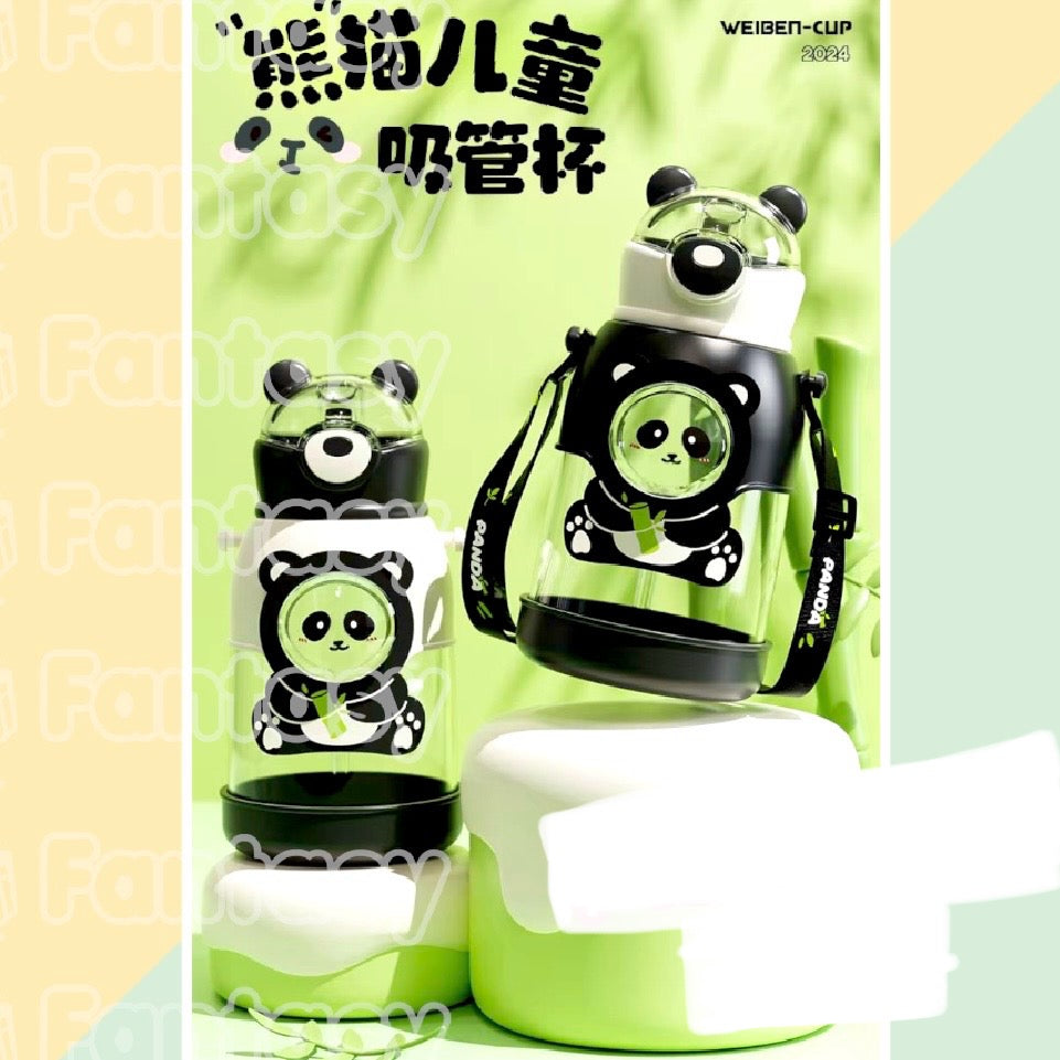 Botella con Bombilla “Panda”. 800ml