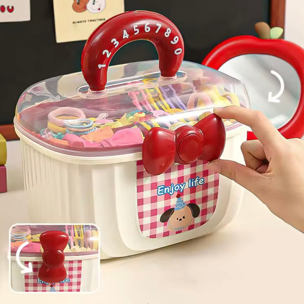 Organizador Doble Nivel. 24x20x16cms.