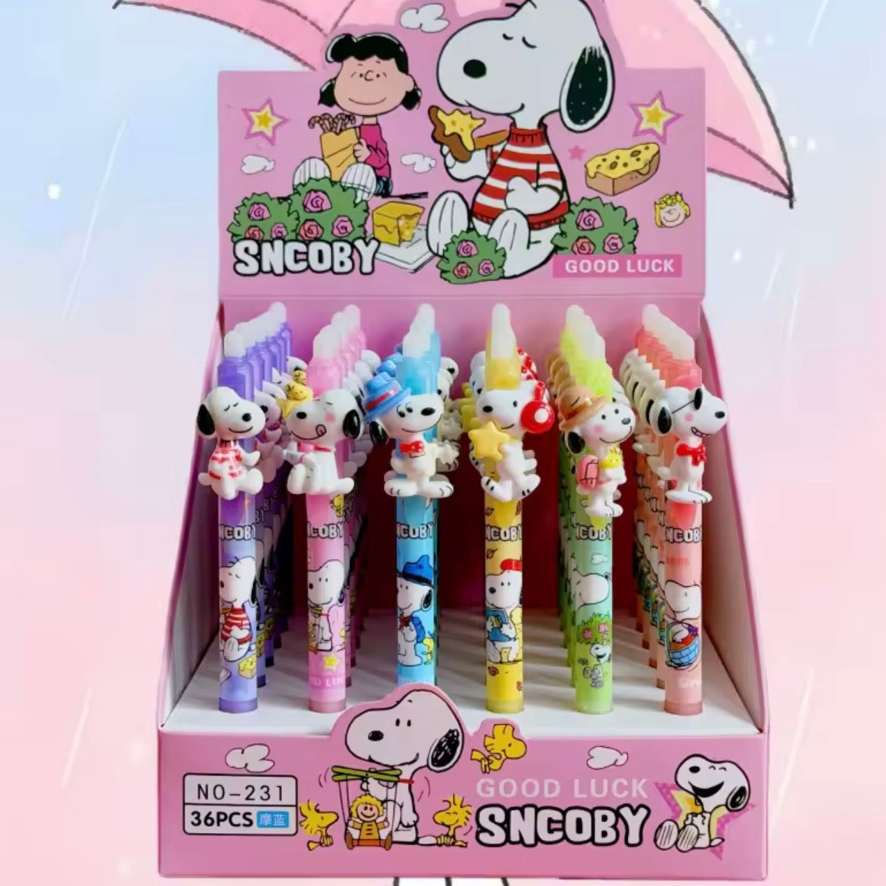 Lápiz Borrable Tinta Azul “Snoopy”