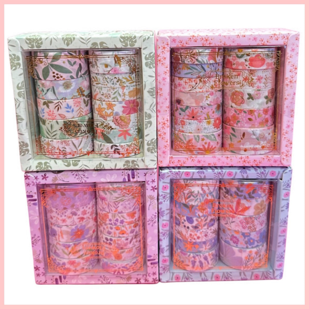 Set 10 Washi Tape Flores
