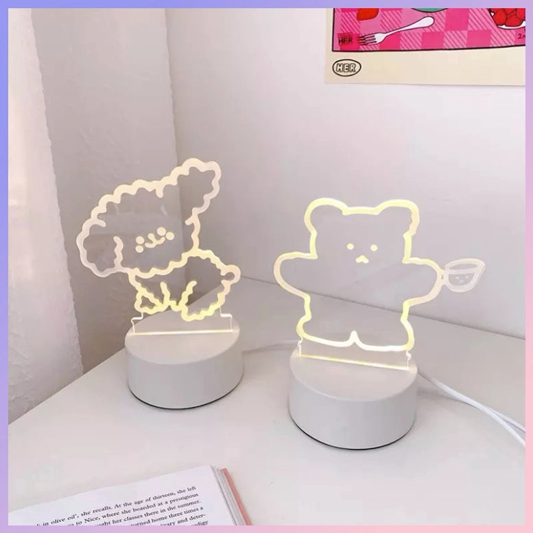 Lámpara “Súper Cute”,Luz Led, 16x10cms