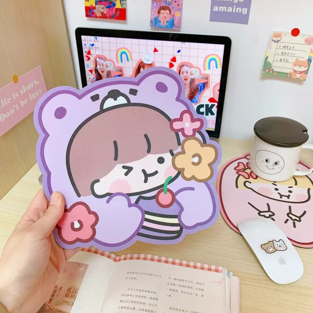 Mouse Pad “Niñas Kawaii”, 21x20cms aprox