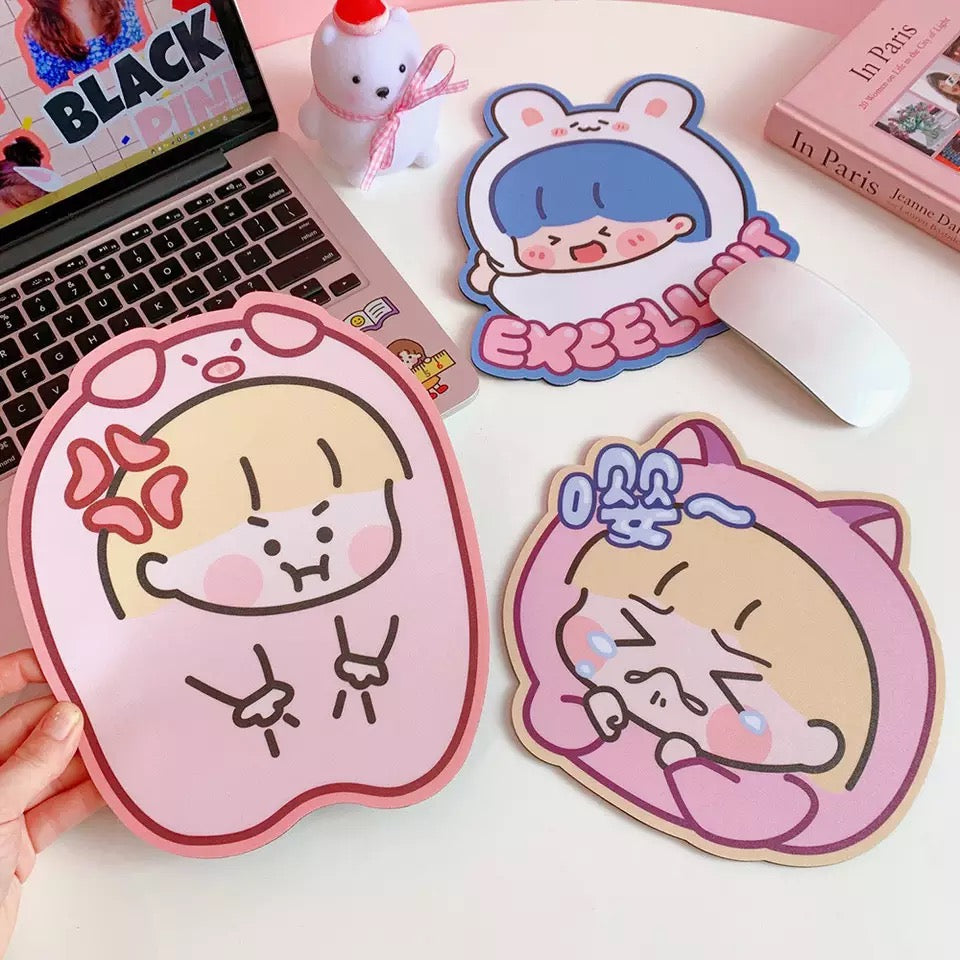 Mouse Pad “Niñas Kawaii”, 21x20cms aprox